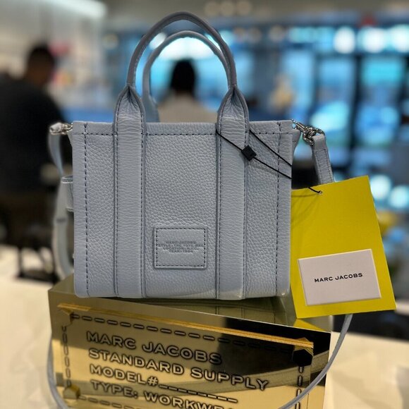 NWT! NEW! Marc Jacobs The Tote Leather Mini Crossbody -6 Colors - Picture 2 of 16